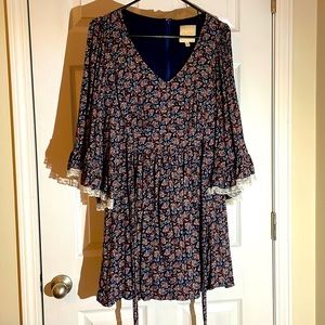 ModCloth Paisley Bell Sleeved Dress